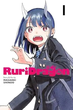 Manga cover of Ruridragon Graphic Novel Volume 01 with blue-haired character in uniform