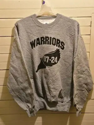 Russell Athletic Sweatshirt Mens XL Gray Warriors 07-24 Pullover Crewneck Team - Apparel