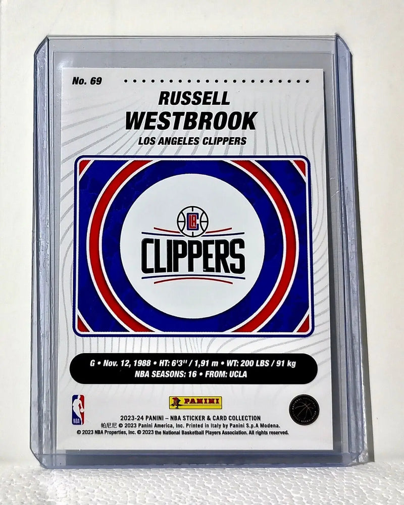 Russell Westbrook 2023-24 Panini NBA Basketball #69 Card Los Angeles Clippers - Basketball Card Single