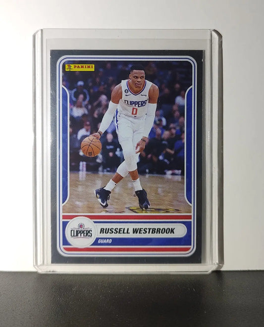 Russell Westbrook 2023-24 Panini NBA Sticker Foil Card #69 Los Angeles Clippers - Basketball Card Single