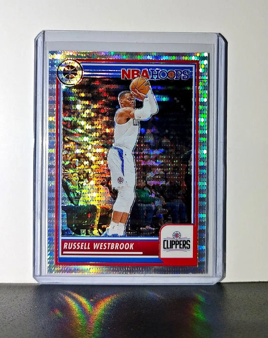 Russell Westbrook 2023-24 Panini Premium NBA Hoops #211 Pulsar Prizm Clippers - Basketball Card Single