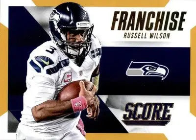 Russell Wilson - 2015 Score - #12 - Franchise Gold Football - Football Card Single