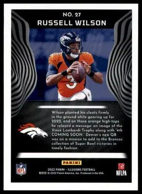 Russell Wilson 2022 Panini Illusions #27 Denver Broncos - Football Card Single