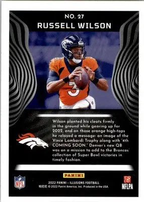 Russell Wilson - 2022 Panini Illusions - #27 - Football - Football Card Single