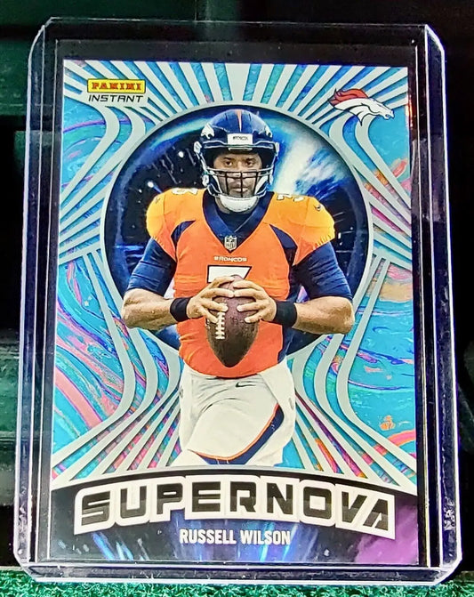 Russell Wilson 2022 Panini NFL Instant Supernova #8 Football Card 1/1523 - Football Card Single