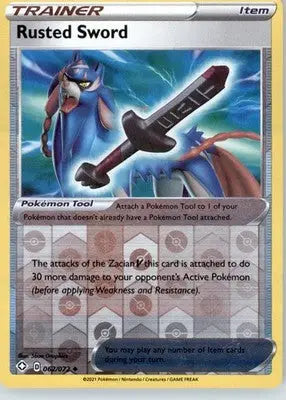 Rusted Sword - Shining Fates - Reverse Holo LP - #062/072 - Pokémon Card Single
