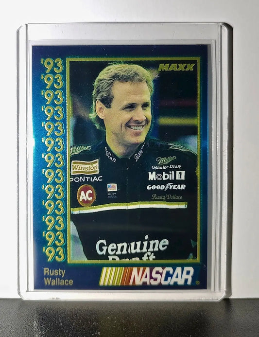 Rusty Wallace 1993 Maxx Premier Plus Racing #2 NASCAR Card Penske Racing South - Racing Card Single