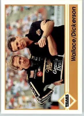 Rusty Wallace / Eddie Dickerson VAR - 1992 Traks - #72a - Racing - Racing Card Single