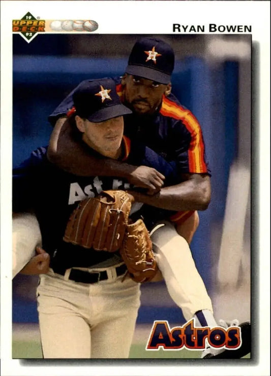 Ryan Bowen 1992 Upper Deck MLB #354 Baseball Card Houston Astros - Baseball Card Single
