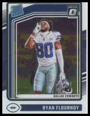 Ryan Flournoy Rookie 2024 Donruss Optic #288 Dallas Cowboys