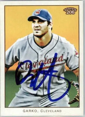 Ryan Garko - 2009 Topps 206 - #264 - AUTO Baseball - Baseball Card Single