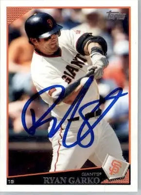 Ryan Garko - 2009 Topps Updates & Highlights - #UH275 - AUTO Baseball - Baseball Card Single