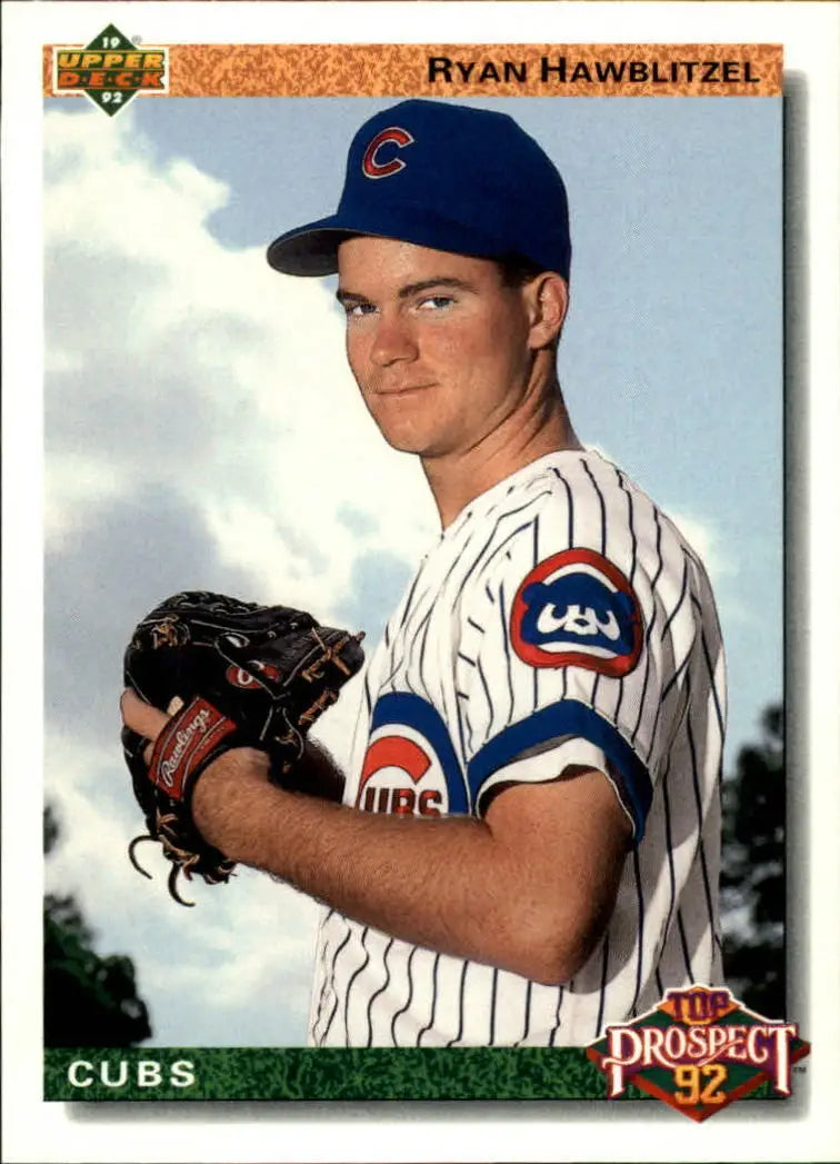 Ryan Hawblitzel 1992 Upper Deck MLB #59 Rookie Baseball Card Chicago Cubs - Baseball Card Single