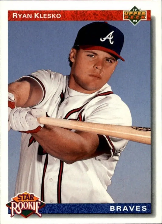 Ryan Klesko 1992 Upper Deck MLB #24 Baseball Card Atlanta Braves - Baseball Card Single