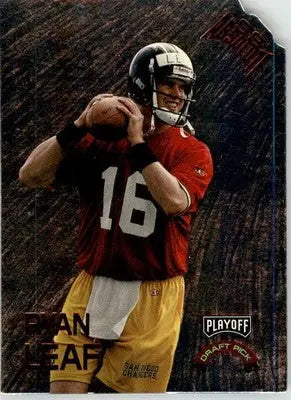 Ryan Leaf - 1998 Playoff Absolute Retail - #2 - Draft Picks Silver Die Cut - Football Card Single