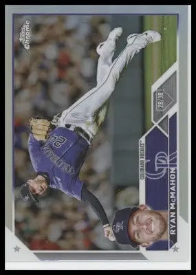 Ryan McMahon 2023 Topps Chrome Refractors #70 Colorado Rockies - Baseball Card Single