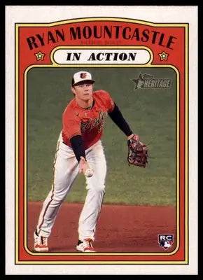 Ryan Mountcastle 2021 Topps Heritage #186 Baltimore Orioles - Baseball Card Single