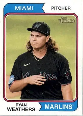 Ryan Weathers - 2023 Topps Heritage - #632 - Baseball - Baseball Card Single