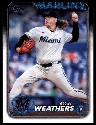 Ryan Weathers 2024 Topps Update #US103 Miami Marlins - Baseball Card Single