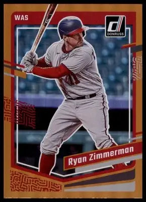 Ryan Zimmerman 2023 Donruss Holo Orange #181 Washington Nationals - Baseball Card Single