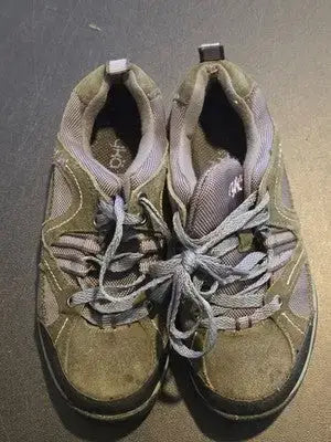 Ryka Sneakers Womens 6W Olive Gray Lace Up Walking Hiking Athletic Comfort Shoes - Apparel