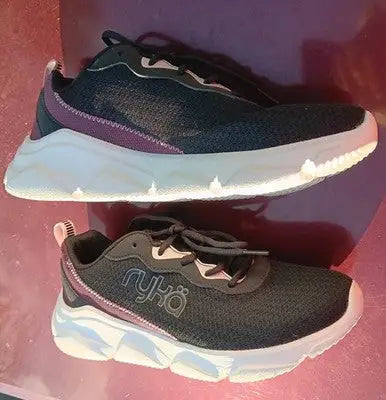Ryka Women’s Max Cushion Mesh Washable Sneakers-Glide Black Size 8W