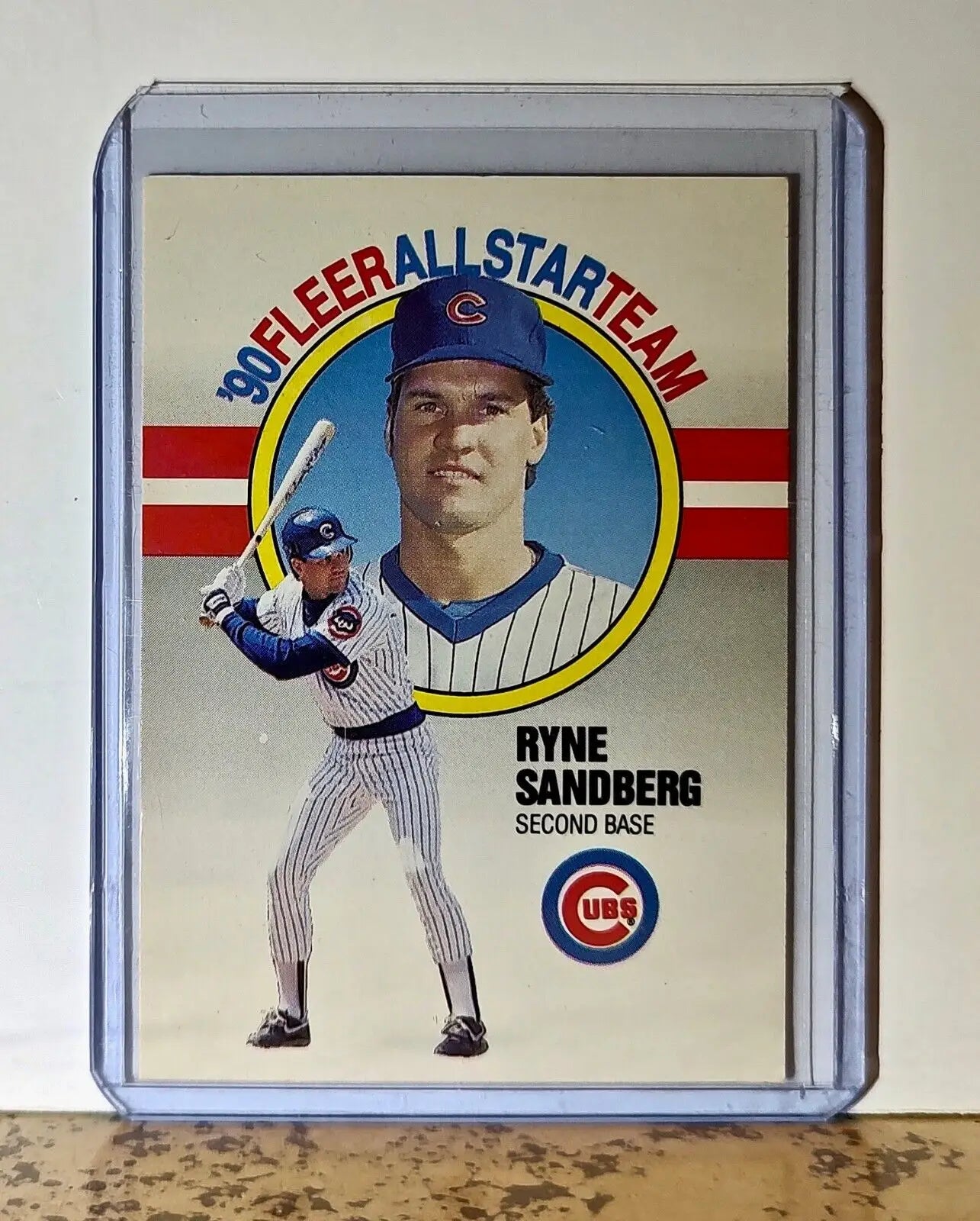 Ryne Sandberg 1990 Fleer All-Star Team MLB #9 Baseball Card Chicago Cubs - Baseball Card Single
