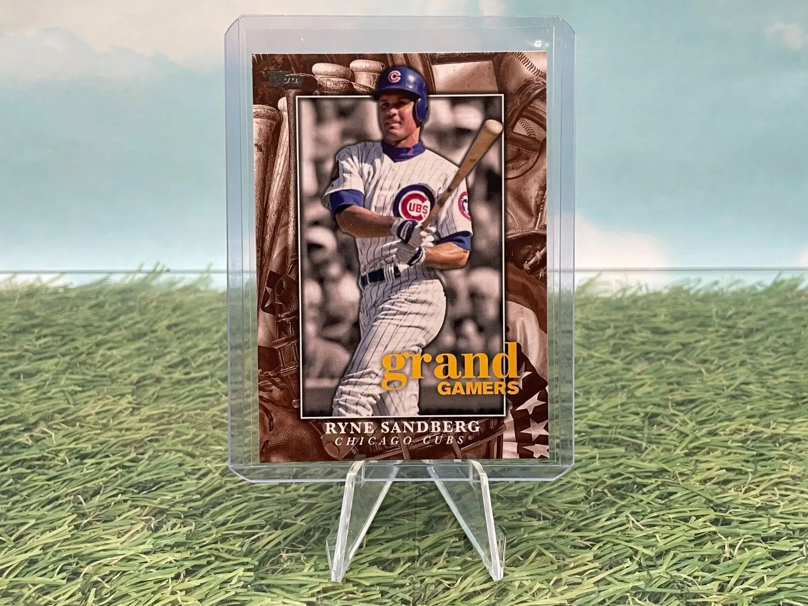 Ryne Sandberg Chicago Cubs Grand Gamers trading baseball card from 2024 Topps Series 1