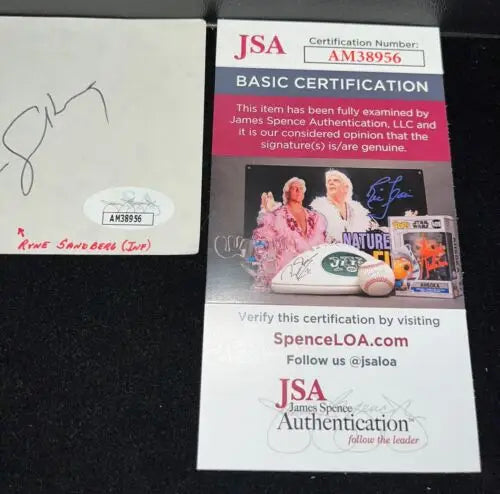 Autographed Ryne Sandberg and Larry Bowa Chicago Cubs dual signed cut signature JSA certified