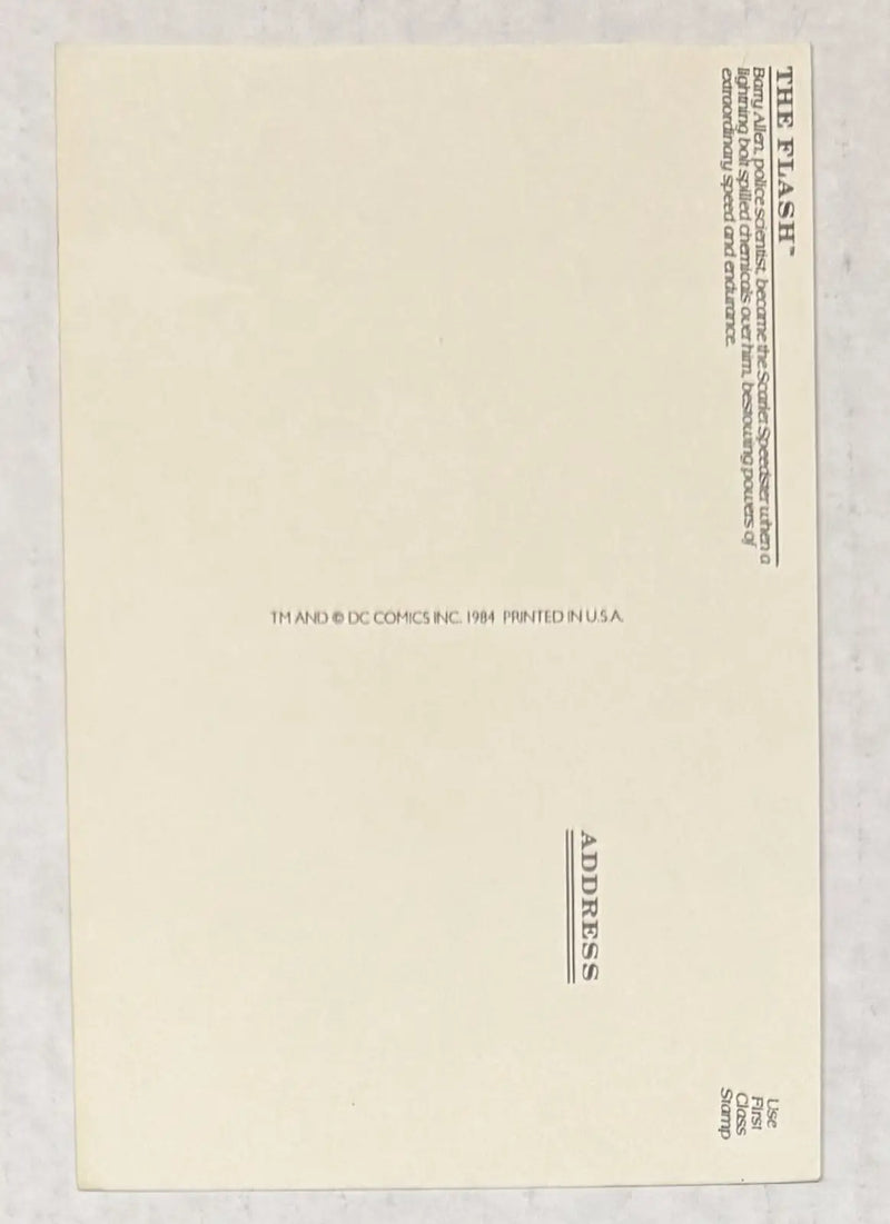 S07-5176 THE FLASH POSTCARD - Entertainment Memorabilia