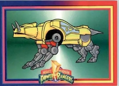 Sabertooth Tiger Dinozord - 1994 Collect-A-Card Mighty Morphin Power Rangers #63 - Non-Sports Card Single