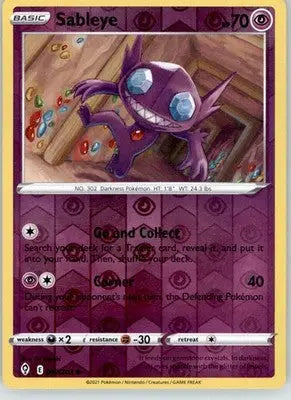 Sableye - Evolving Skies - 067/203 - Reverse Holo LP Pokemon - Pokémon Card Single