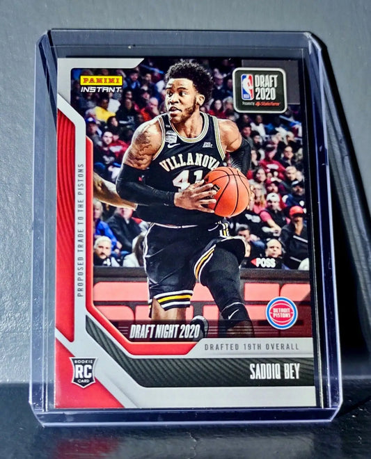 Saddiq Bey 2020-21 Panini NBA Draft Night #28 Basketball Rookie Card 1 of 290