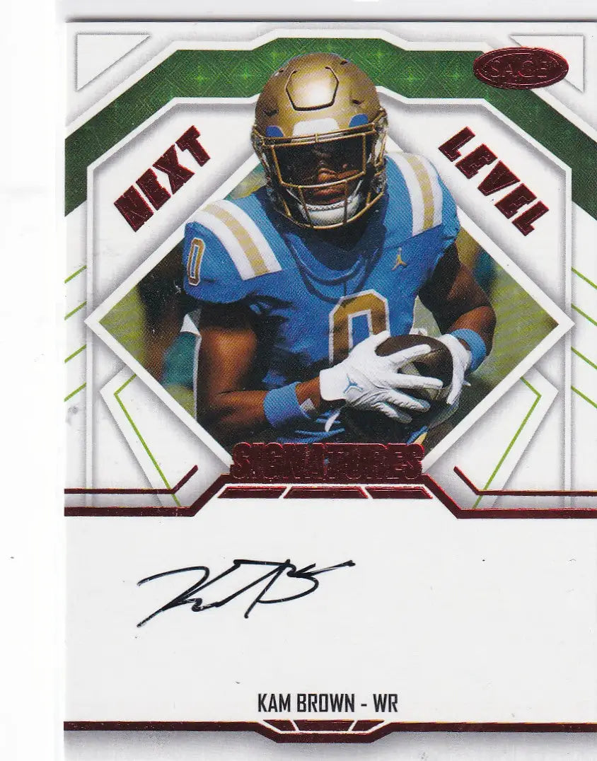 SAGE #NLS-KB KAM BROWN NEXT LEVEL AUTO- UCLA - Basketball Card Single