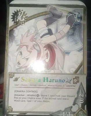 Sakura Haruno - 1256 - Rare - Weapons of War NM/LP - Naruto TCG Rainbow Letters