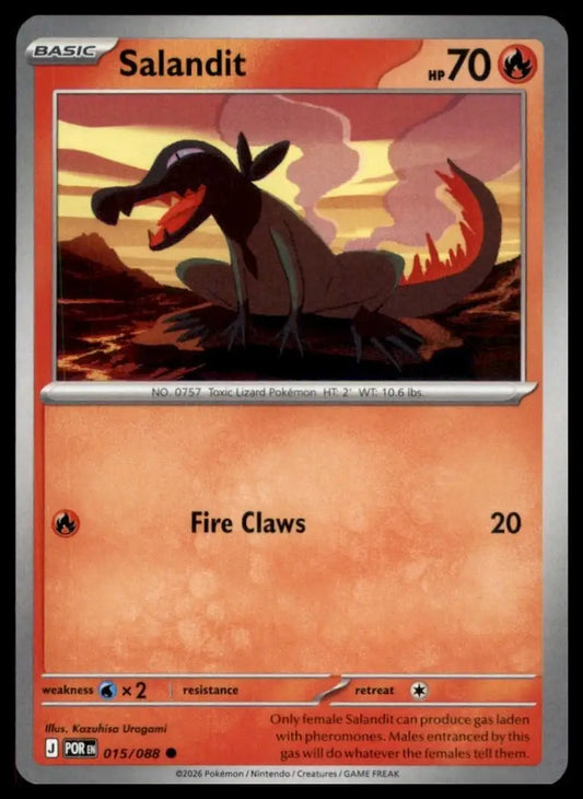 Salandit 015/088 Me03: Perfect Order Regular - Pokémon Card Single
