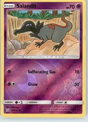 Salandit (98) - SM - Unified Minds - 98/236 - Reverse Holo LP - Pokémon Card Single