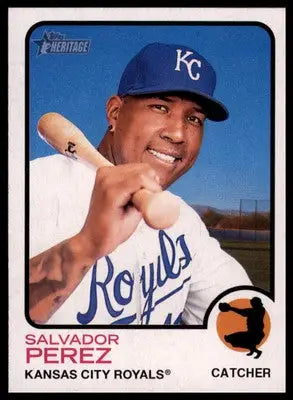Salvador Perez 2022 Topps Heritage #267 Kansas City Royals - Baseball Card Single