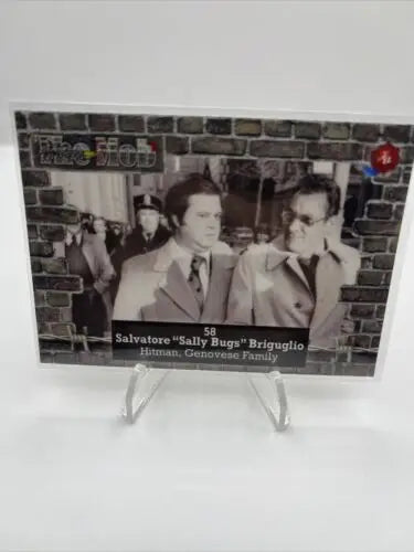 Salvatore Sally Bugs Briguglio trading card from 2023 Historic Autographs Mob 2 #58