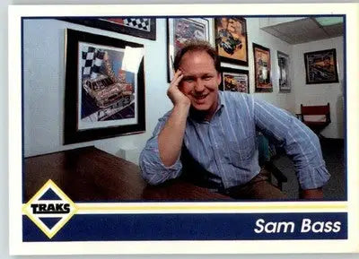 Sam Bass - 1992 Traks - #13 - Racing - Racing Card Single