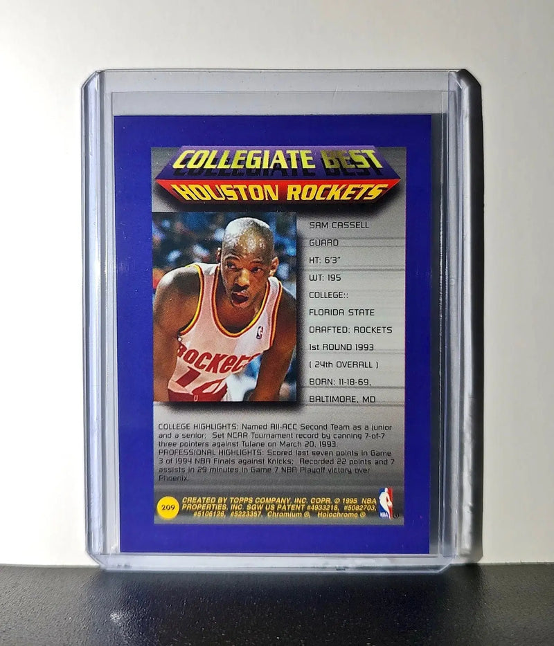 Sam Cassell 1994-95 Topps Finest #209 Collegiate Best