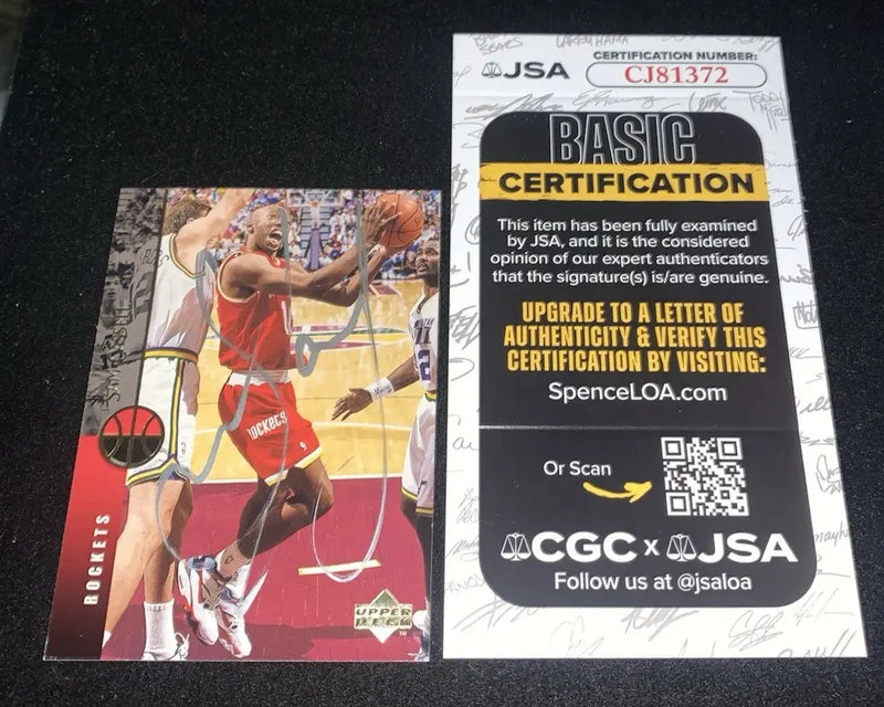 Sam Cassell Signed 1994-95 Upper Deck Card #277 Houston Rockets NBA JSA Auto - Basketball Card Single