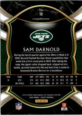 Sam Darnold - 2020 Panini Select - #18 - Football - Football Card Single