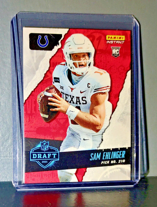 Sam Ehlinger 2021 Panini NFL Instant Draft Night #37 Rookie Card 1 of 886 - Football Card Single