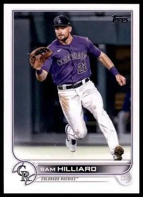 Sam Hilliard 2022 Topps Update #US206 Colorado Rockies - Baseball Card Single