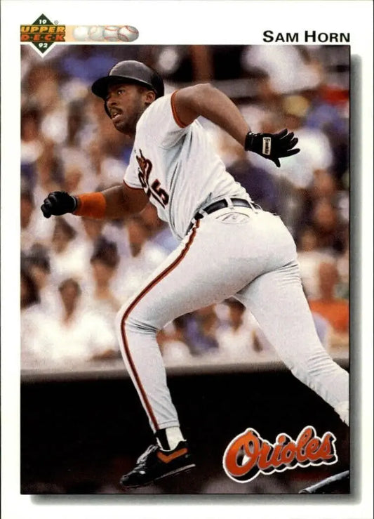 Sam Horn 1992 Upper Deck MLB #338 Baseball Card Baltimore Orioles - Baseball Card Single