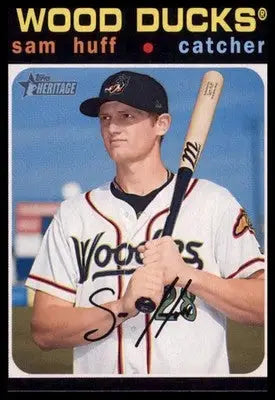 Sam Huff 2020 Topps Heritage Minor League #106 Down East Wood Ducks - Baseball Card Single
