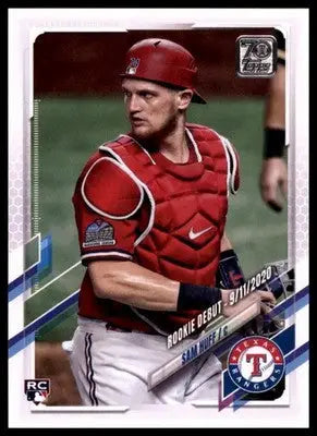 Sam Huff 2021 Topps Update #US71 Texas Rangers - Baseball Card Single