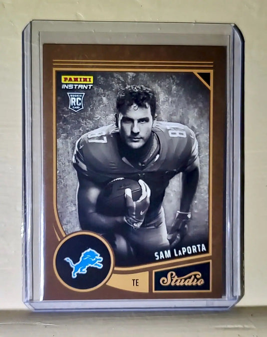 Sam LaPorta 2023 Panini NFL Studio Rookies #21 Rookie Card 1/370 - Football Card Single