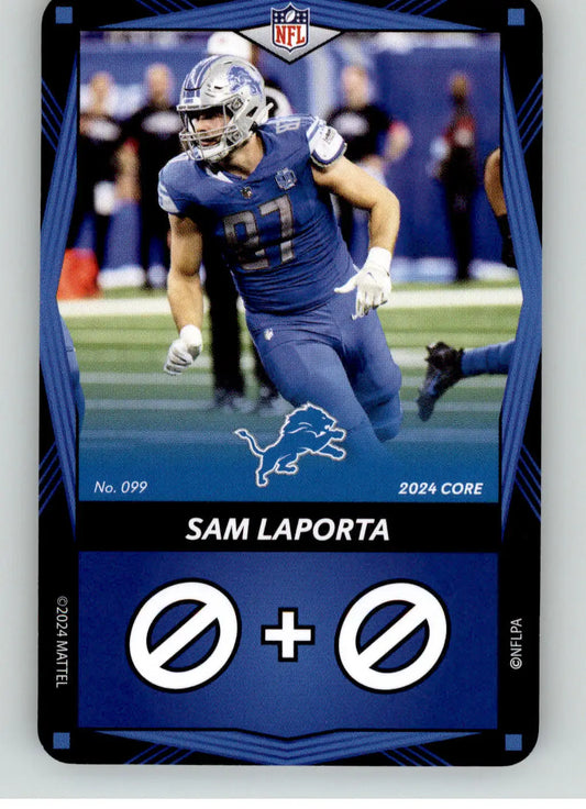 Sam LaPorta - 2024 UNO Elite Core Edition - Blue - #099 - Football - Football Card Single